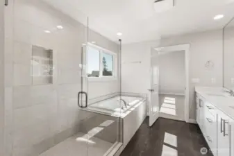 Photos are of the actual home.