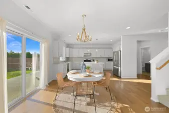 Dining in great room