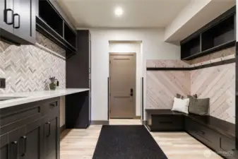 Oversized mudroom/laundry