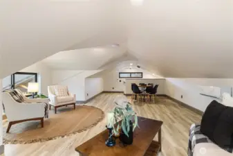 Above garage, bonus flex room