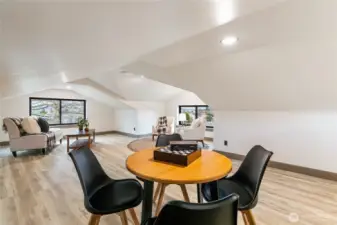 Above garage, bonus flex room