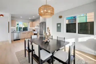 Modern new-construction layout with spacious living,dining and a contemporary kitchen create the perfect space for entertaining.