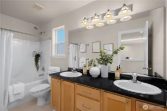 Upper level Full bathroom 2.