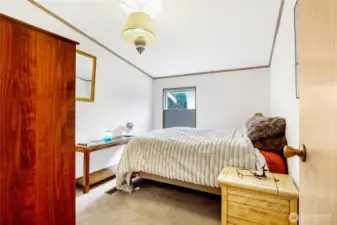 Bedroom #4 is at the front of the house and has a walk-in closet.