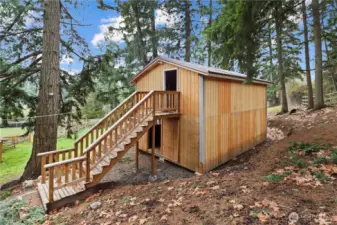 And the two-story goat majal!