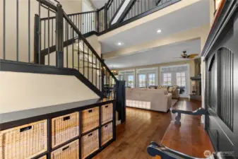 Entry storage + looking towards Lake