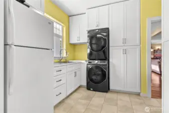 Laundry Area & secondary Fridge