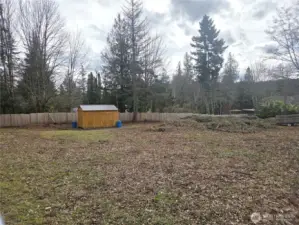 Facing east from the northwest corner of the property.