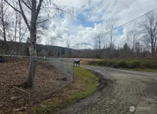 View from the northwest corner of the property looking south/southwest.