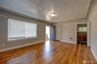 Bright living room view