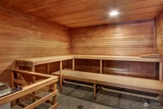 Sauna can be used by all residence.
