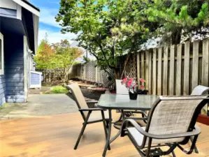 Close up of Composite Deck and Patio