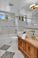 The main floor guest bath