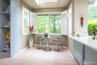 Eating Nook off Kitchen / Family Room.