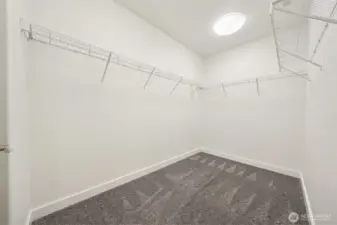 Walk in closet in primary