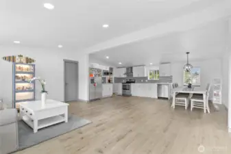 Spacious and bright living space