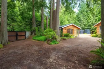 One of two entrances to the property.