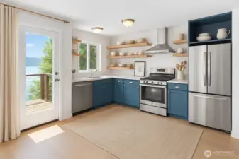 Kitchen Virtually Staged.