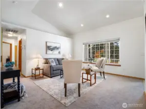 The home has new carpet and vinyl flooring throughout.