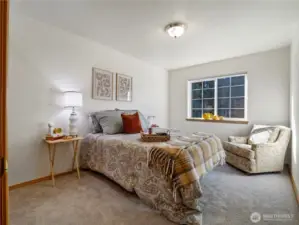 This is the larger of the two bedrooms.