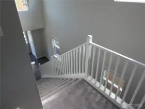 Open staircase to main floor.