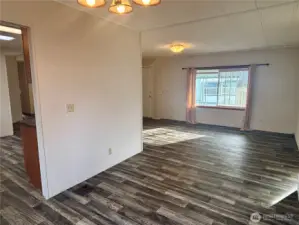 Looking out from dining room