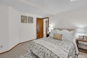 Large bedroom with double closets