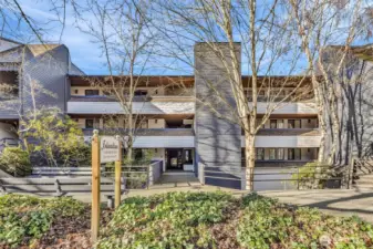 Building with new exterior reclading