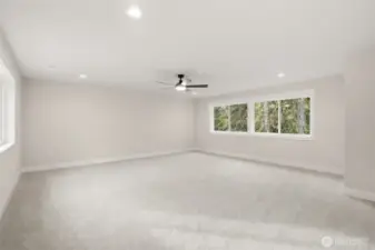 Massive bonus room above garage