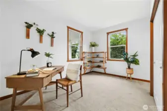 Main level bedroom with ensuite bath or Office