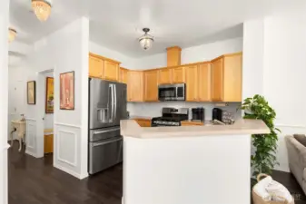 Updated stainless appliance package.