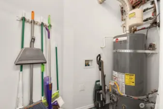 In-unit storage closet.