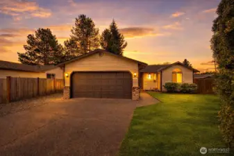 Grass has been edited in. Lawn is leveled/seeded.