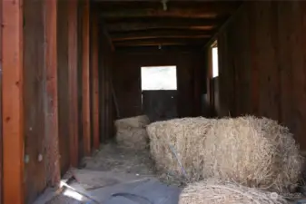 Hay storage container.