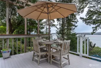 Enjoy outdoor entertaining on this large deck.