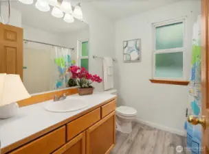 Full bathroom upstairs.