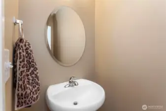 Half bath downstairs for your convenience