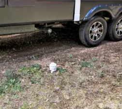 RV dump tied into septic system for one of the RV Spots