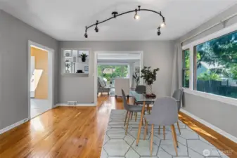 Dining Room with access to Kitchen and Living Room