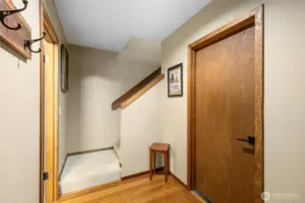 Entrance from garage