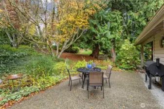 Private backyard