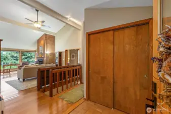 Entry with coat closet