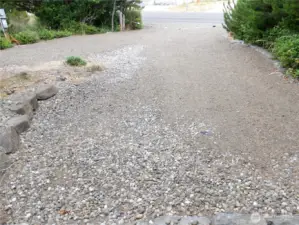 Exiting the property.