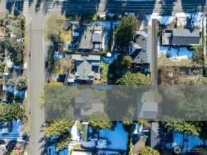 Aerial of approximate lot line