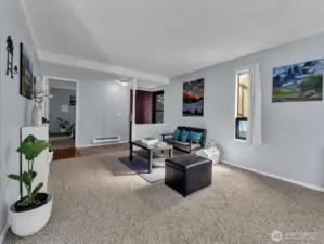 New carpet, vinyl & wood floors + fresh paint = move-in ready!