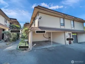 Experience effortless living in this gated community, where your carport, storage, and secure laundry are all just steps away from your front door.
