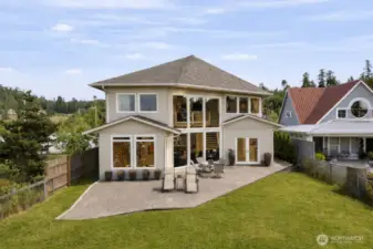 Windows meant to capture the views and a patio for taking in the beach air