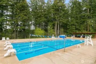 1 of 2 pools in Klahanie for residents to exclusively use