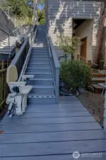 ~chair for stairs can be removed if buyer wants, also one for indoors still on the property