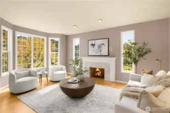 Luxurious living spaces throughout